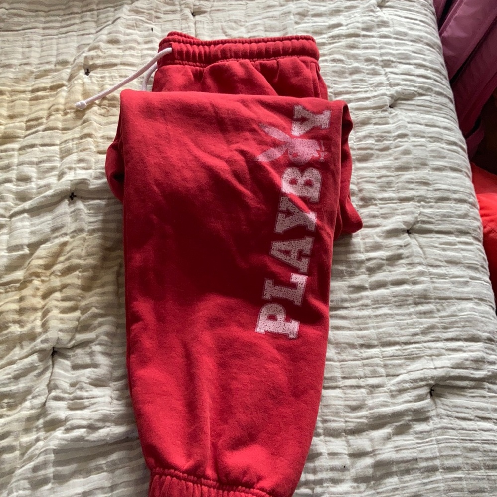 Playboy by pacsun red sweatpants